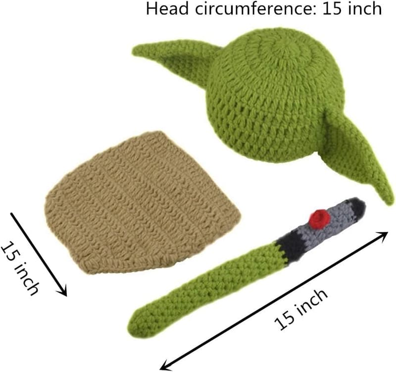 Newborn Photography Prop Set - Handmade Knit Hats for Infants