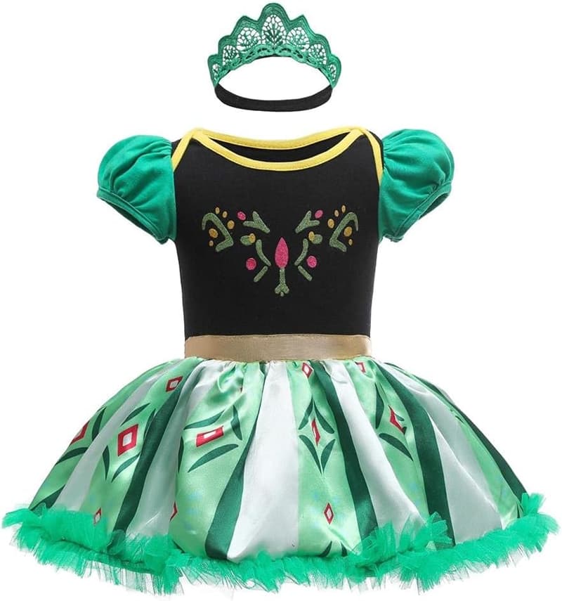 Infant Baby Girl Dressy Daisy Princess Onesie with Headband