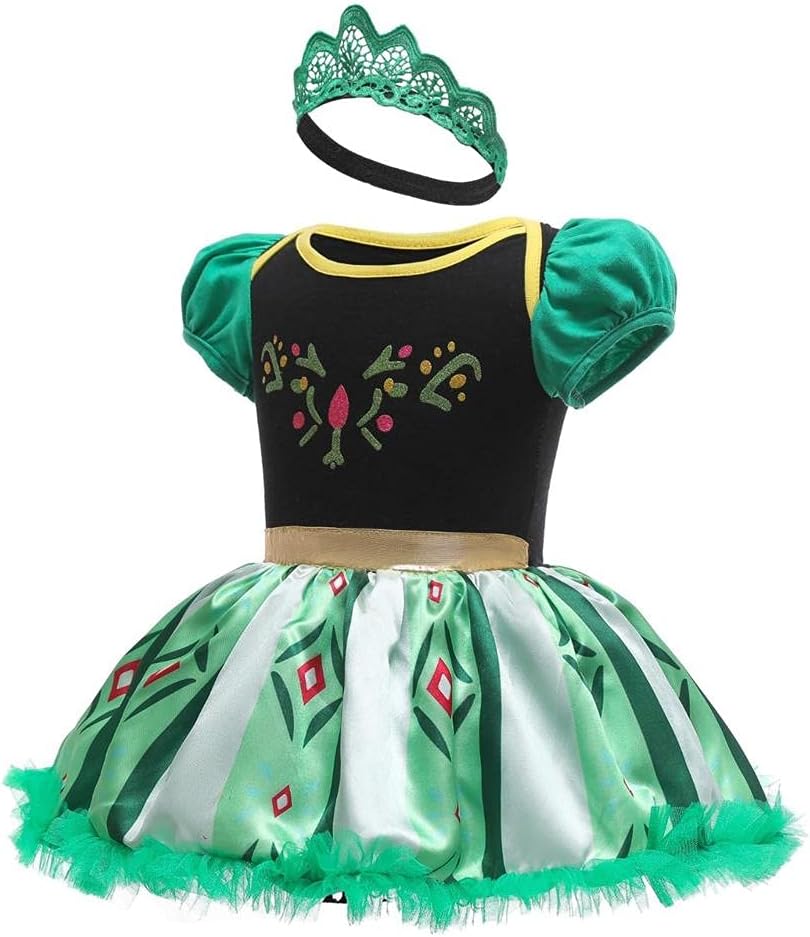 Infant Baby Girl Dressy Daisy Princess Onesie with Headband