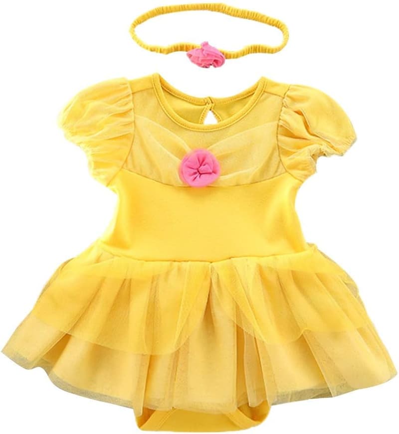Baby Girls' Princess Costume Dress with Headband