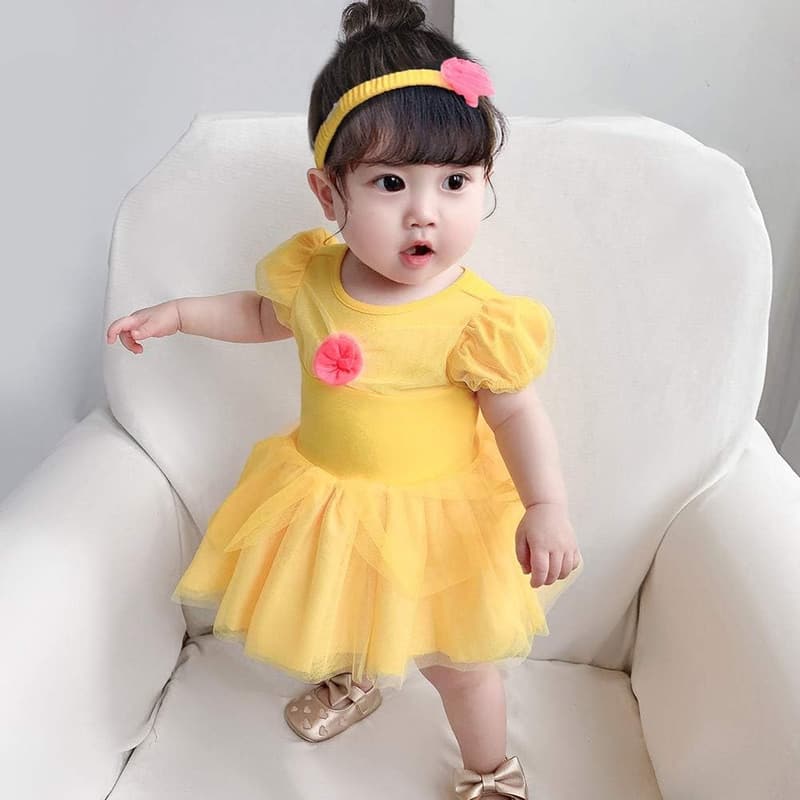 Baby Girls' Princess Costume Dress with Headband