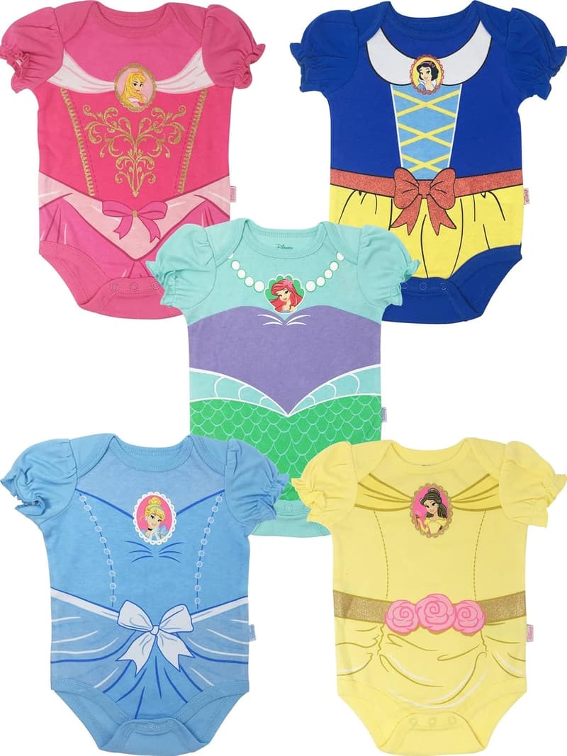Disney Princess Baby Girls Bodysuit & Headband Set