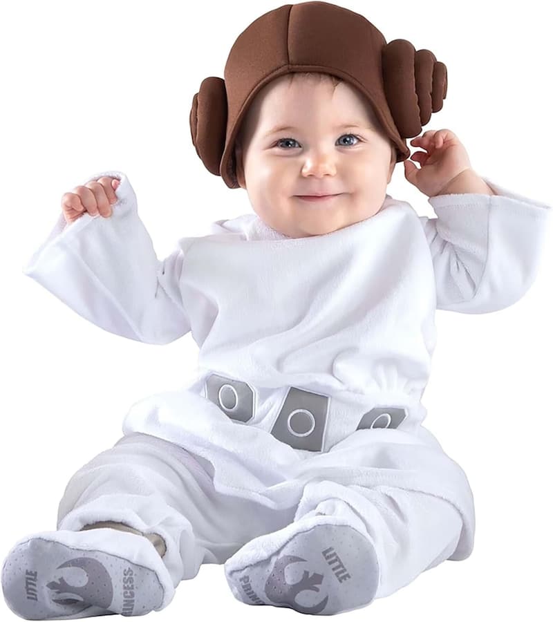 Princess Leia Infant Deluxe Costume - Premium Printed Jumpsuit