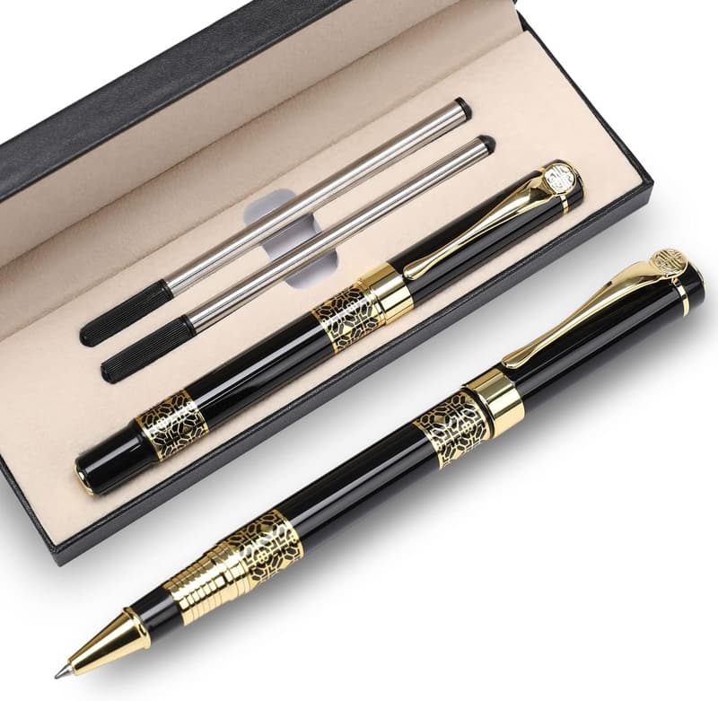 Luxury Ballpoint Pen Gift Set for Professionals (Black)
