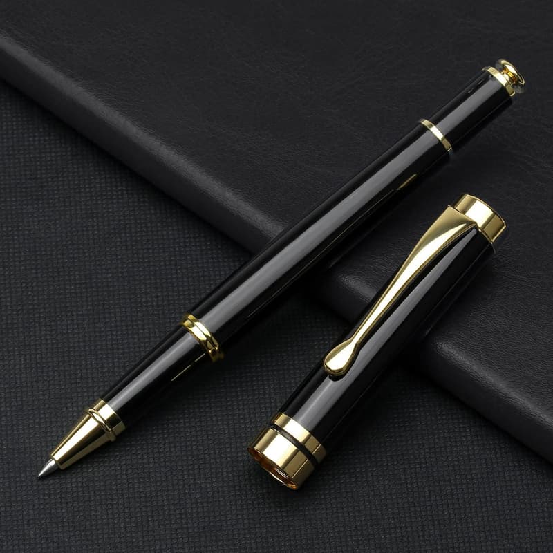 Luxury Ballpoint Pen Gift Set for Men & Women - Classy Black & Gold