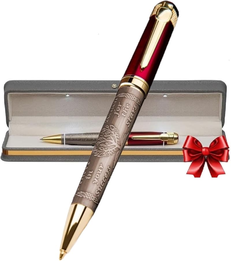 Luxury Engraved Pen Set for Men & Women in Decorative Box