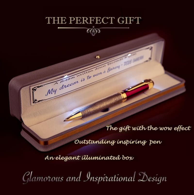 Luxury Engraved Pen Set for Men & Women in Decorative Box