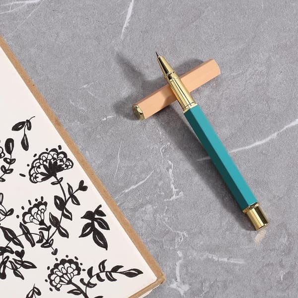 Luxury Metal Pen with Black Ink for Men and Women