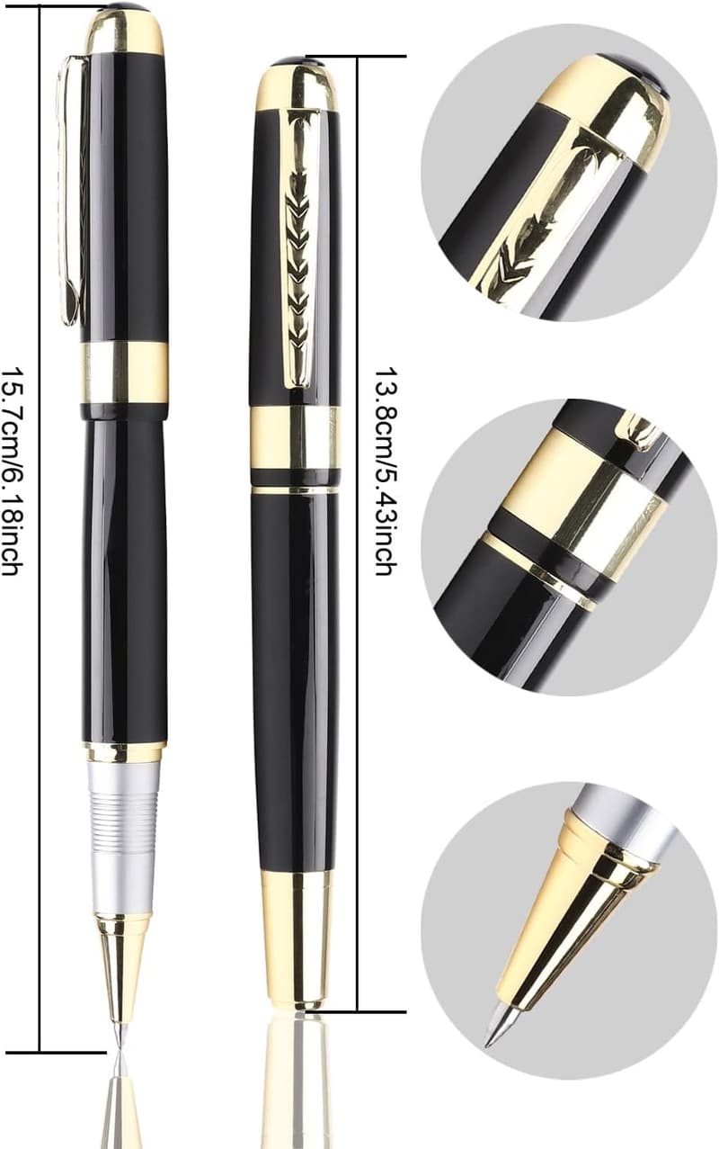Luxury Ballpoint Pen Gift Set for Men & Women - 0.5mm Black