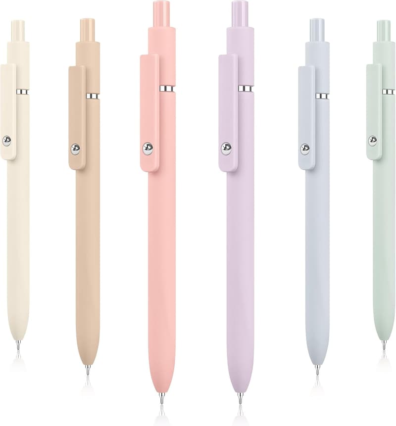 Aesthetic Black Ink Pens Set - Trendy School Supplies for Teens