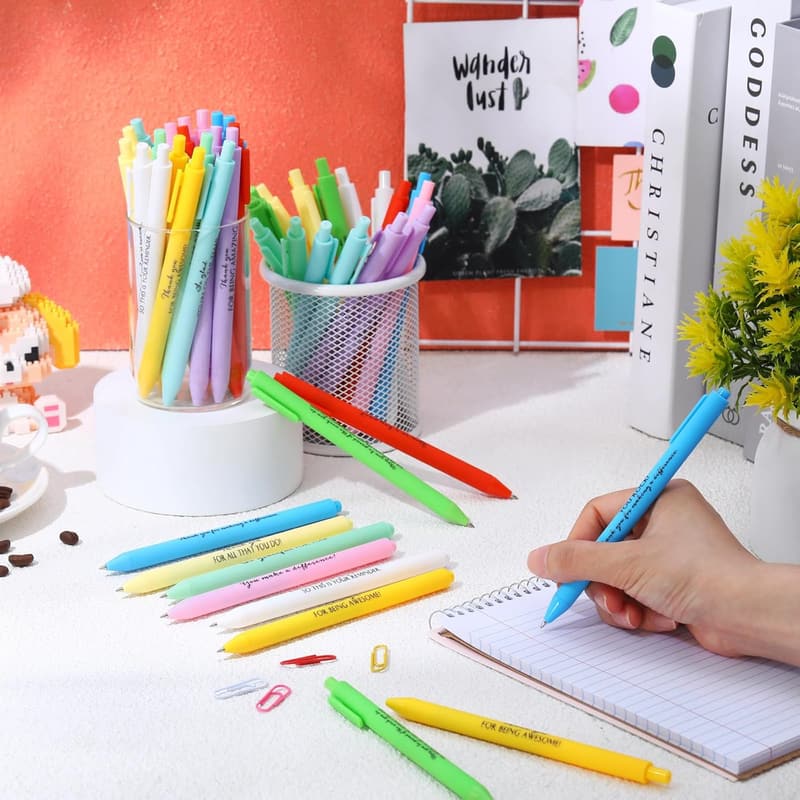Motivational Gel Ink Pens for Coworkers - 50 Pack
