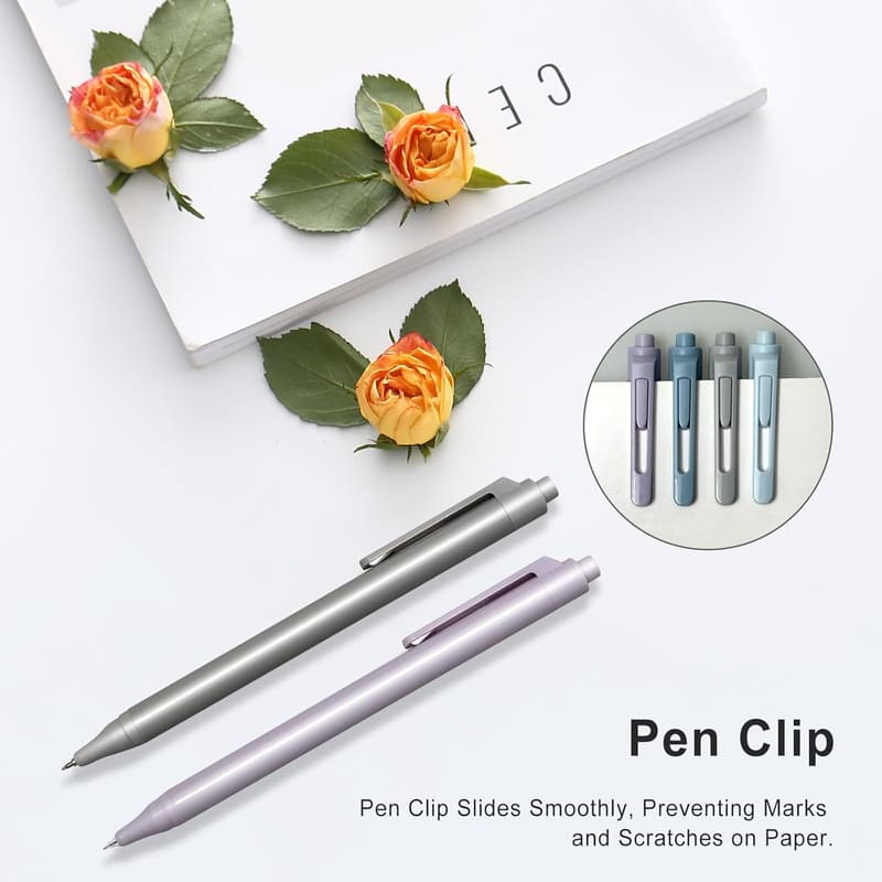 High-End Gel Pens, 12-Pack - 0.5mm Fine Point Black Ink