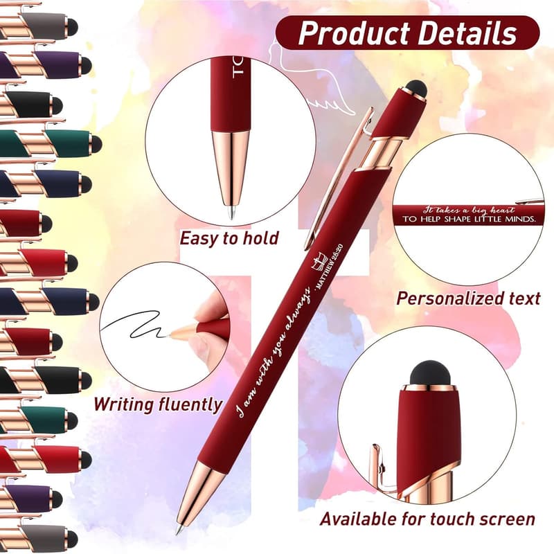 Inspirational Bible Verse Ballpoint Pens Gift Set for Fathers Day
