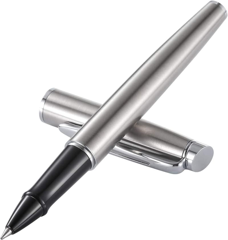 Luxury Chrome Rollerball Pen Gift Set for Professionals