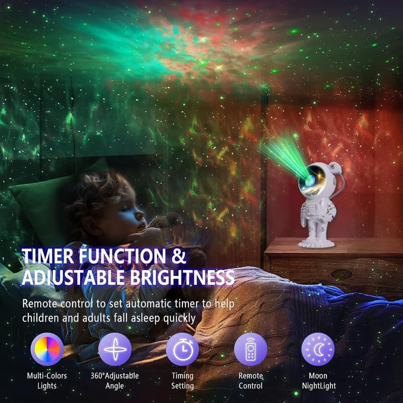 Astronaut Galaxy Projector - Star Light for Kids' Bedroom