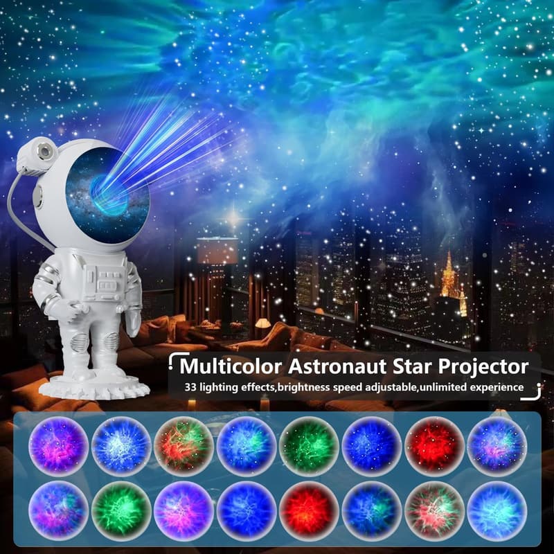 Astronaut Galaxy Projector - Star Light for Kids' Bedroom