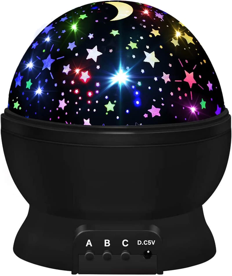 Kids' Star Projector Night Light with 16 Color Options
