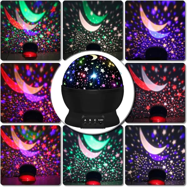 Kids' Star Projector Night Light with 16 Color Options