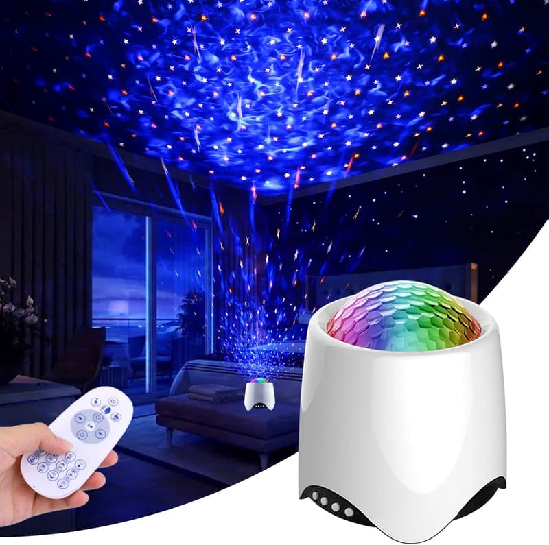 LED Star Projector with Music Speaker & 14 Effects for Baby