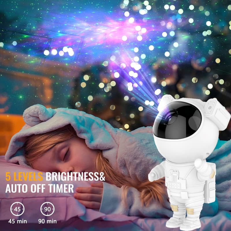 Galaxy Night Light Projector for Kids - Astronaut LED Lamp
