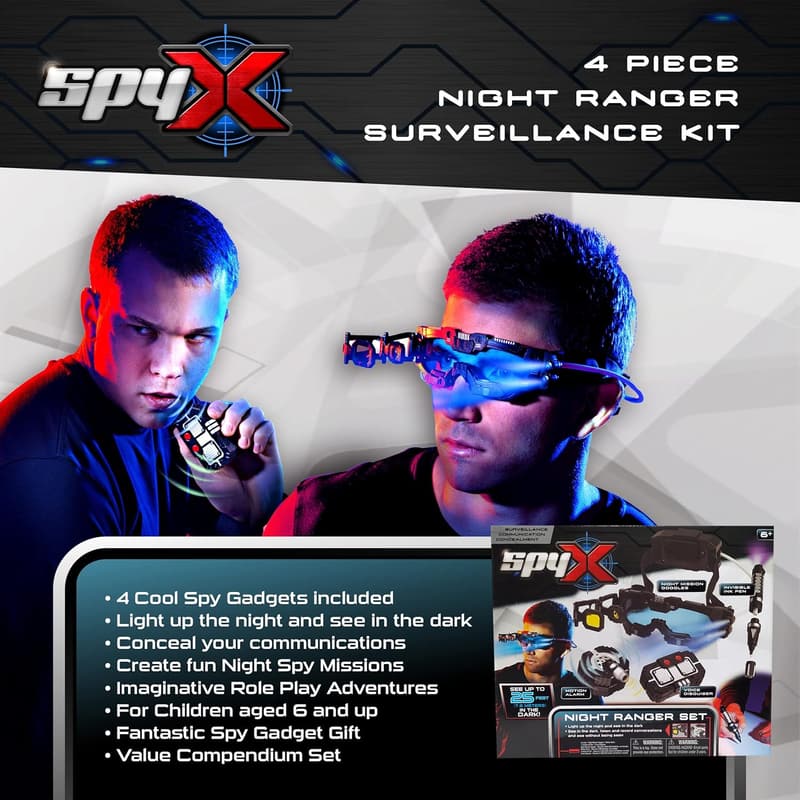 SpyX Night Ranger Set - Night Mission Goggles & Accessories