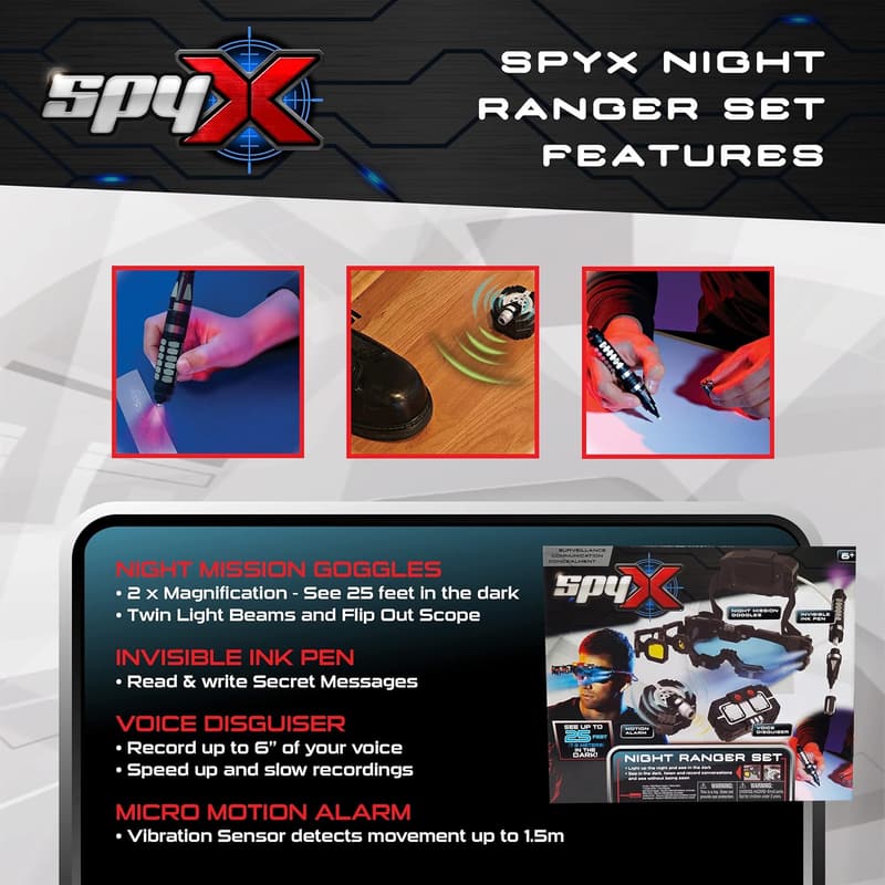 SpyX Night Ranger Set - Night Mission Goggles & Accessories