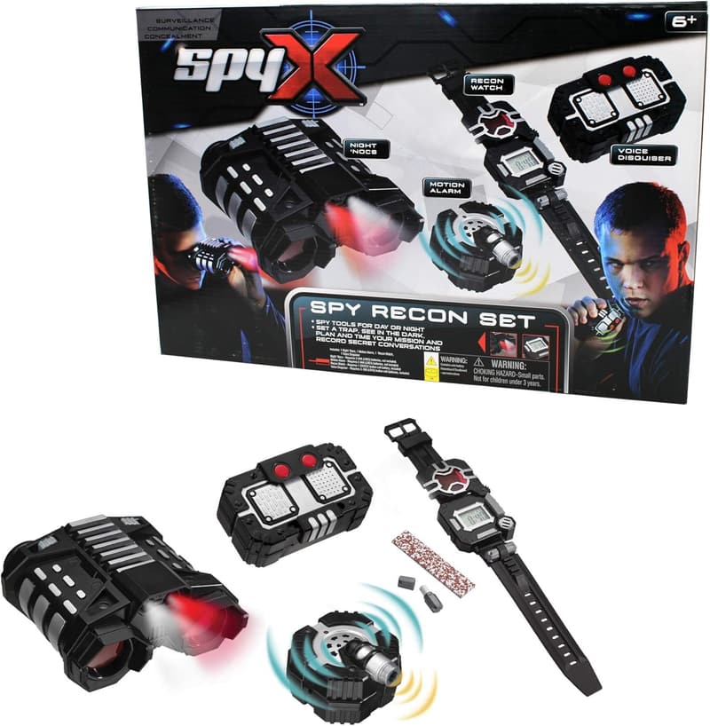 SpyX Recon Set: Night Nocs, Voice Disguiser & Motion Alarm