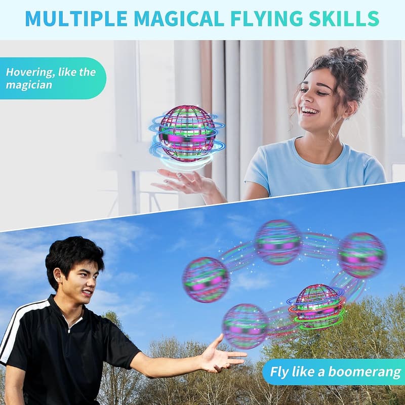 Hand-Controlled Flying Orb Toy for Kids, Ages 6+