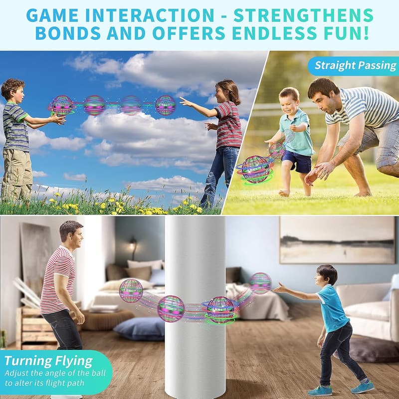 Hand-Controlled Flying Orb Toy for Kids, Ages 6+