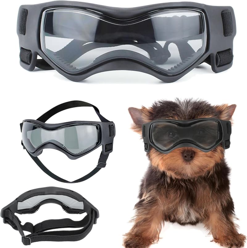 Dog Goggles - UV & Dust Protection Sunglasses with Adjustable Strap