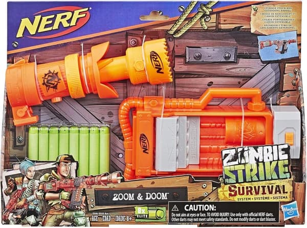 Zombie-Themed Nerf Zoom & Doom Blaster