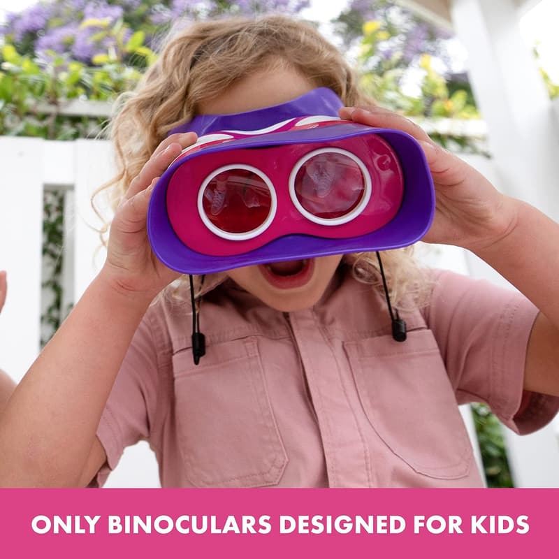GeoSafari Jr. Kidnoculars - Pink Binoculars for Toddlers, Ages 3+