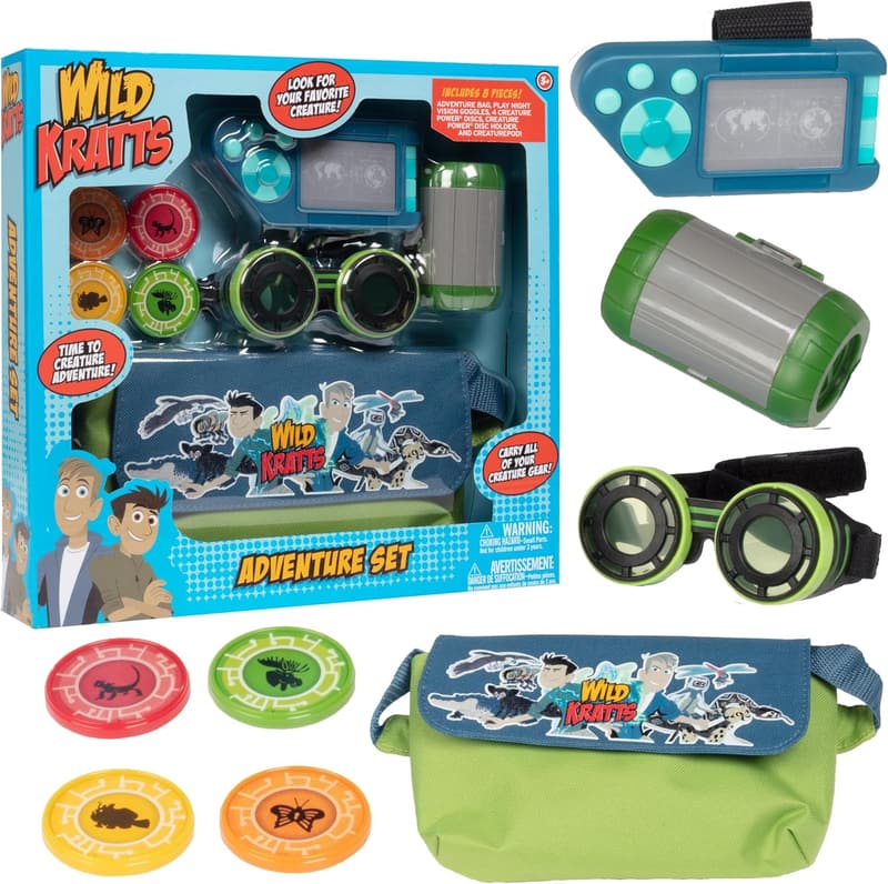 Wild Kratts Adventure Playset - 8pc Costume Dress-Up Set for Kids