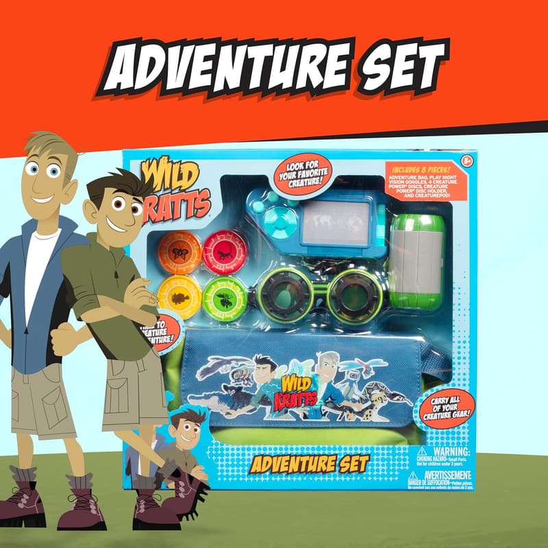 Wild Kratts Adventure Playset - 8pc Costume Dress-Up Set for Kids