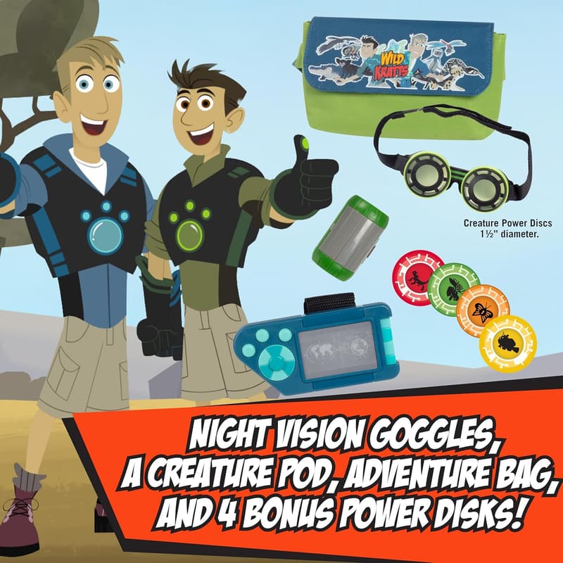 Wild Kratts Adventure Playset - 8pc Costume Dress-Up Set for Kids