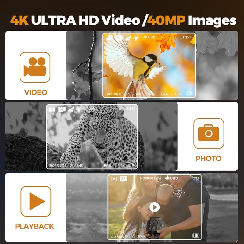 4K Night Vision Binoculars with 8X Zoom and 32GB Card
