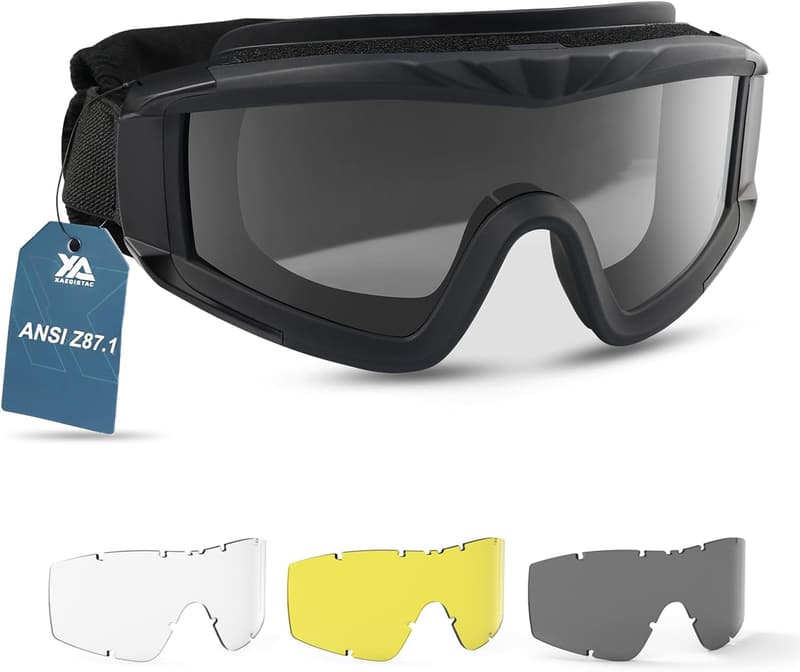 Tactical Anti-Fog Safety Goggles for Hunting and Cycling