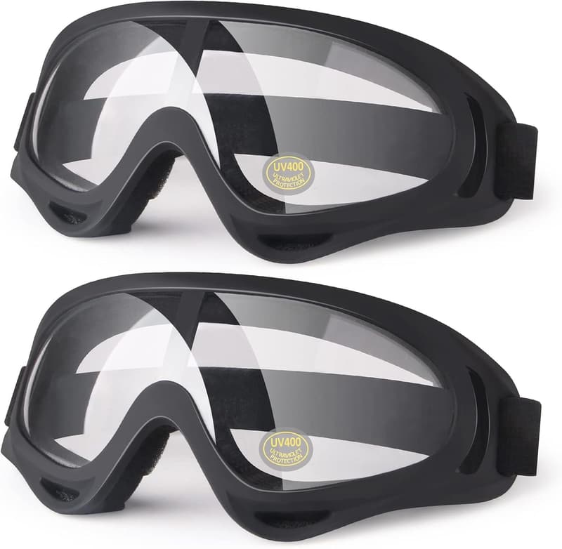 Kids' Motorcycle Goggles, 2-Pack Off-Road & Ski Protection