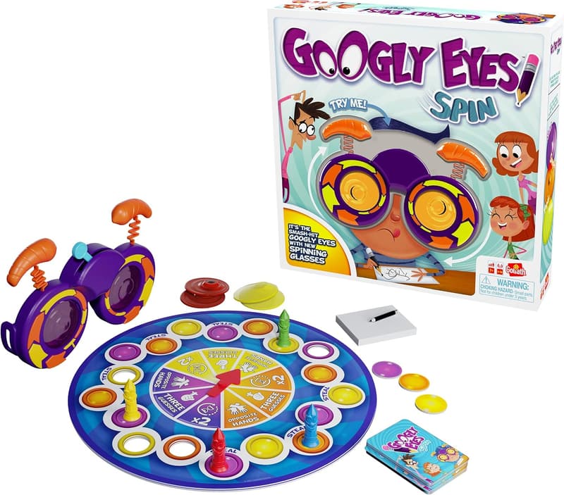 Classic Googly Eyes Family Game with Spinning Glasses