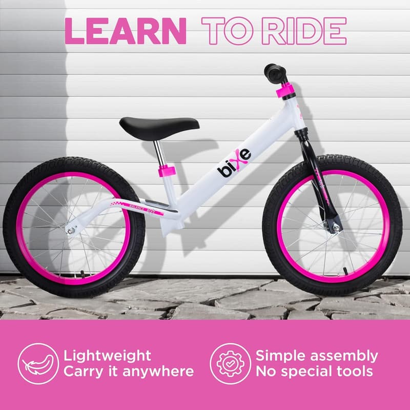 Balance Bike for Kids 4-9 Years - 16-Inch No-Pedal Training