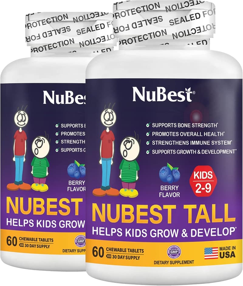 Kids' Chewable Vitamins for Growth & Immunity Support - 2 Pack