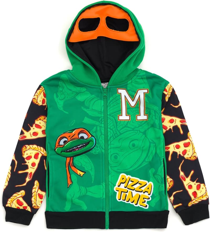 TMNT Fleece Zip-Up Cosplay Hoodie for Kids (2T - 10-12)