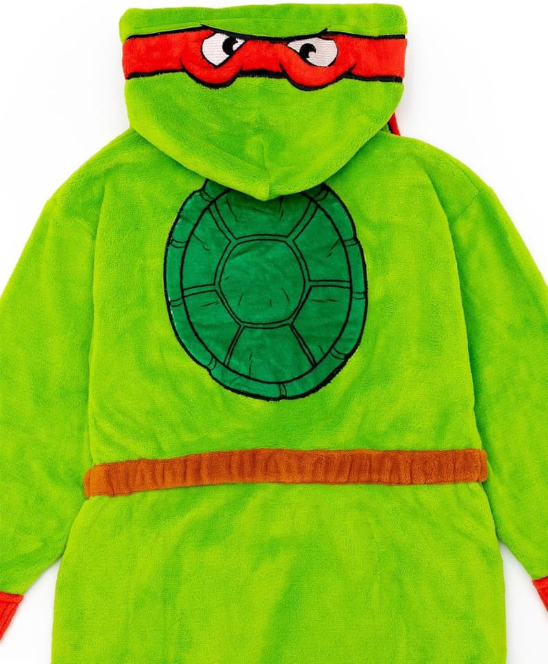 Teenage Mutant Ninja Turtles Boys' Fleece Hooded Bathrobe