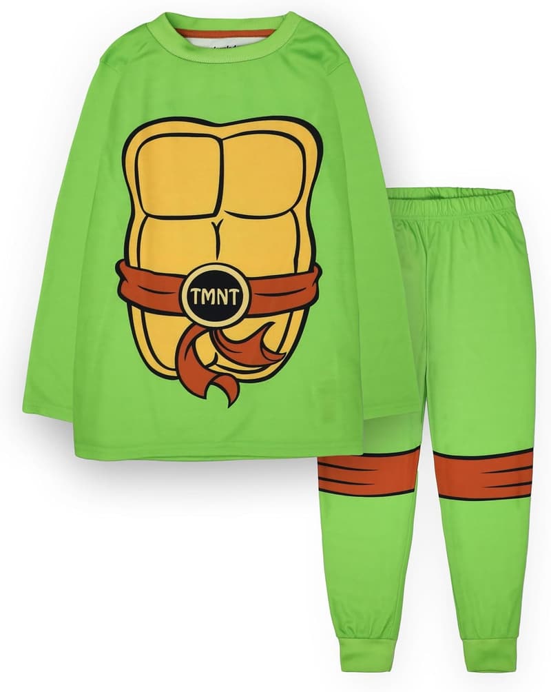 Kids' Teenage Mutant Ninja Turtles Pajama Set - Green Long Sleeve PJs