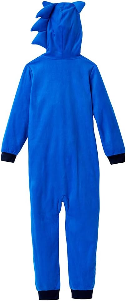 Sonic The Hedgehog Kids' Hooded Zip Pajama Onesie