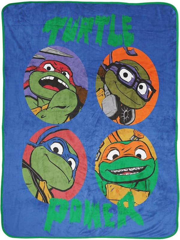 Teenage Mutant Ninja Turtles Plush Throw Blanket for Kids - 46