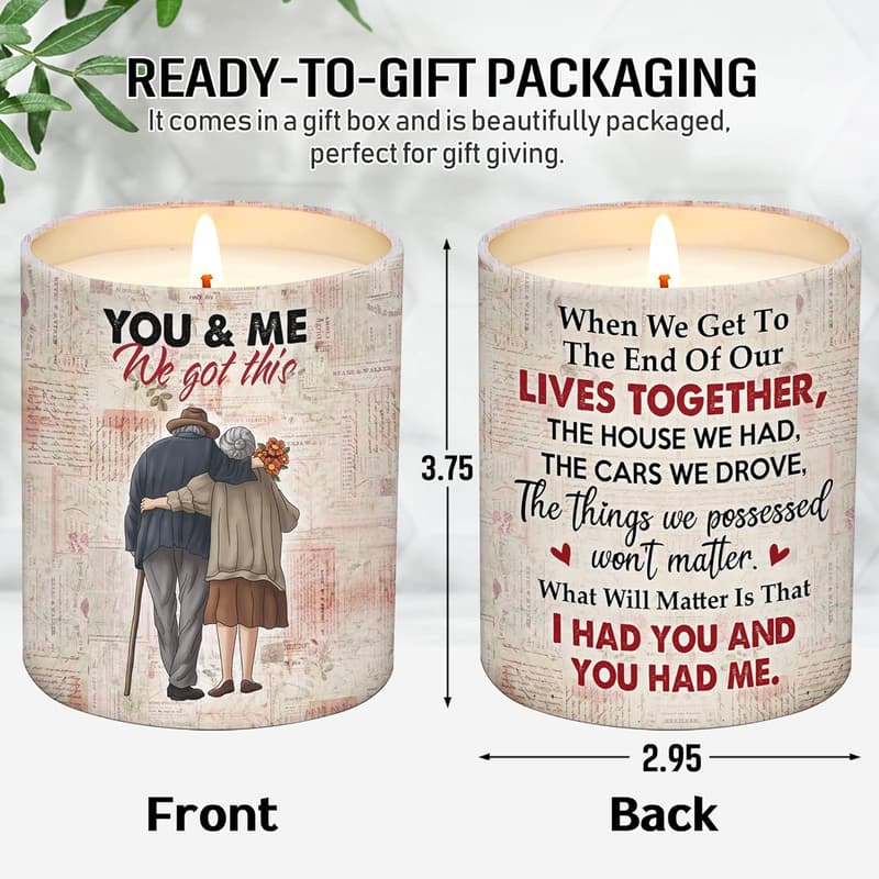 Lavender Candle - Romantic Couples' Gift for Anniversary
