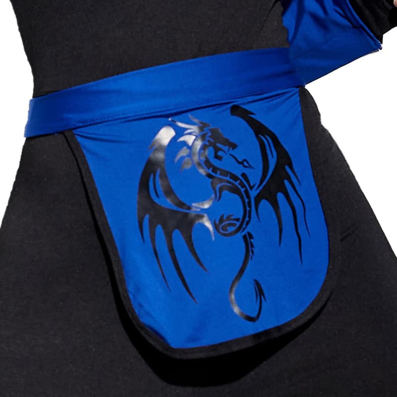 Halloween Ninja Costume Set with Mask and Sai - Women's Apparel