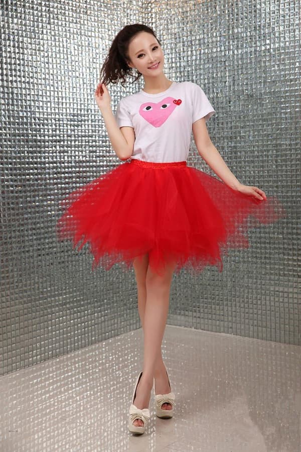 80's Tulle Petticoat Tutu Skirt for Women - Halloween