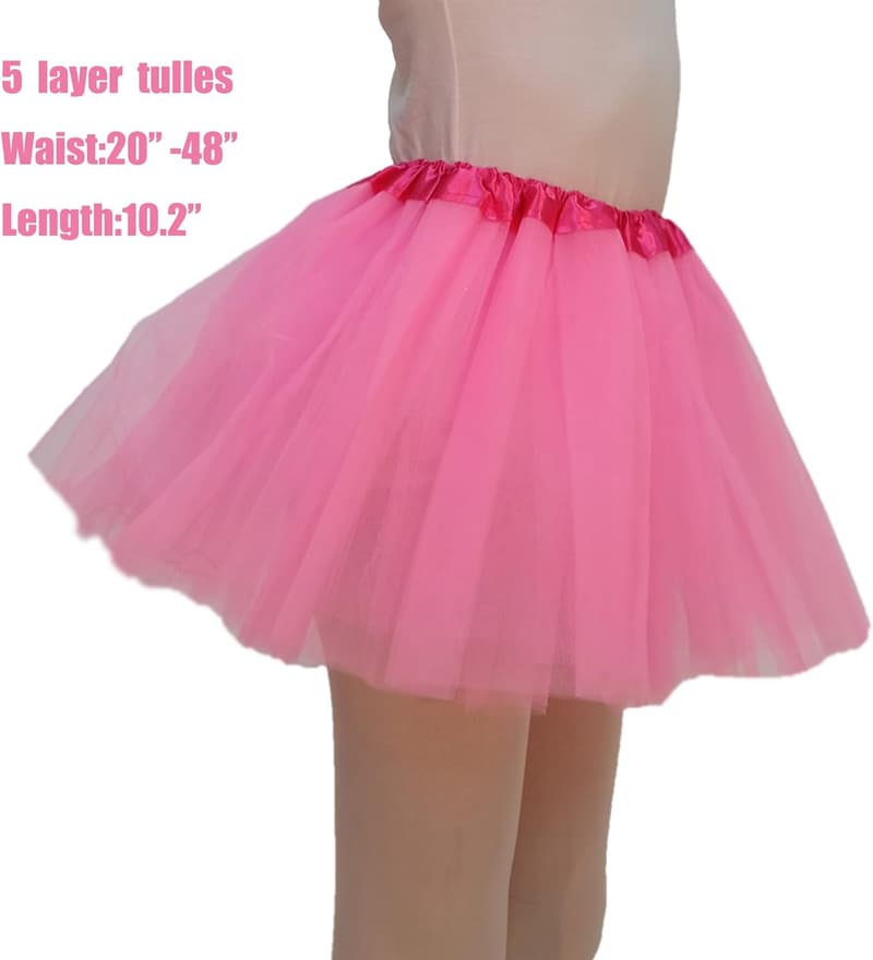 Halloween Tulle Tutu Skirt for Women - 5-Layered Kawaii Design